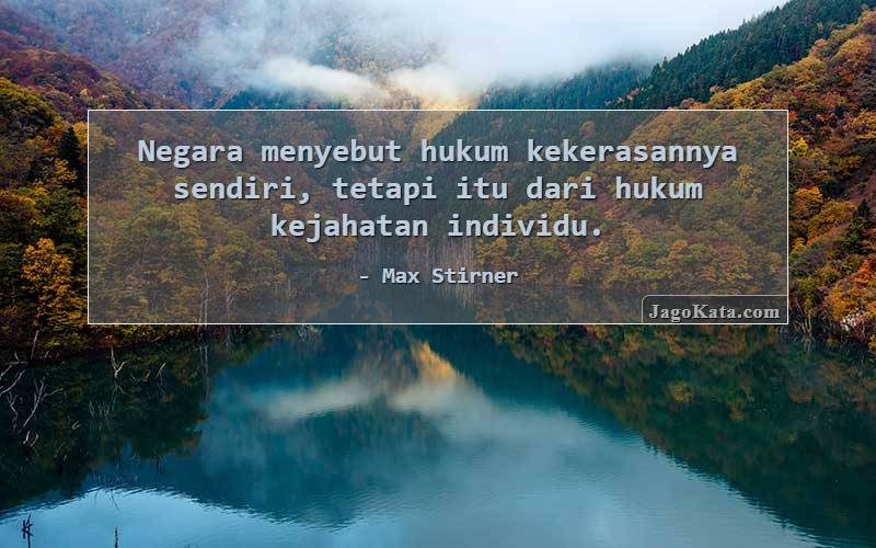 Negara menyebut hukum kekerasannya sendiri, tetapi itu dari hukum kejahatan individu.