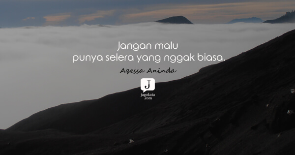 Aqessa Aninda - Jangan malu punya selera yang nggak biasa.