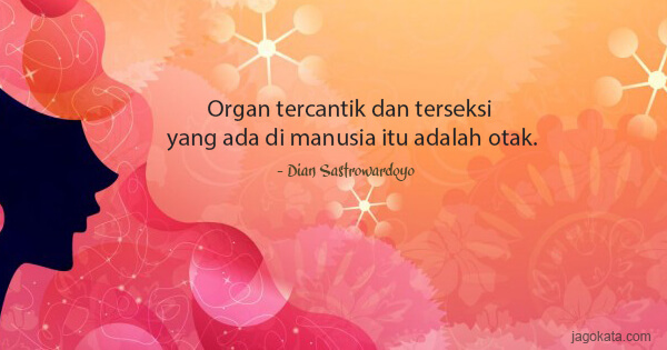Dian Sastrowardoyo - Organ tercantik dan terseksi yang ada di manusia itu adalah otak.