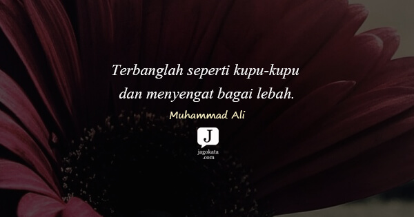 Muhammad Ali - Terbanglah seperti kupu-kupu dan menyengat bagai lebah.