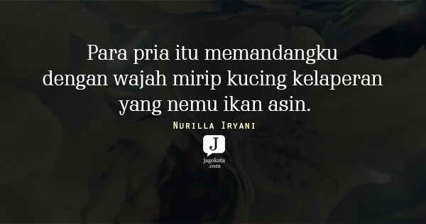 Nurilla Iryani - Para pria itu memandangku dengan wajah mirip kucing kelaperan yang nemu ikan asin.