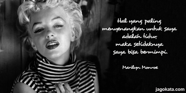 Marilyn Monroe Jika Anda dapat membuat seorang wanita 